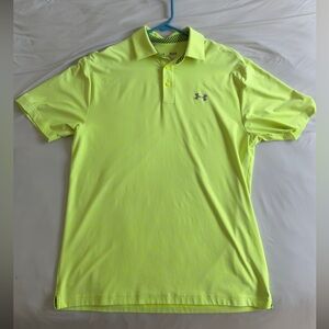 Under Armour Men's Bright Yellow Polo Shirt